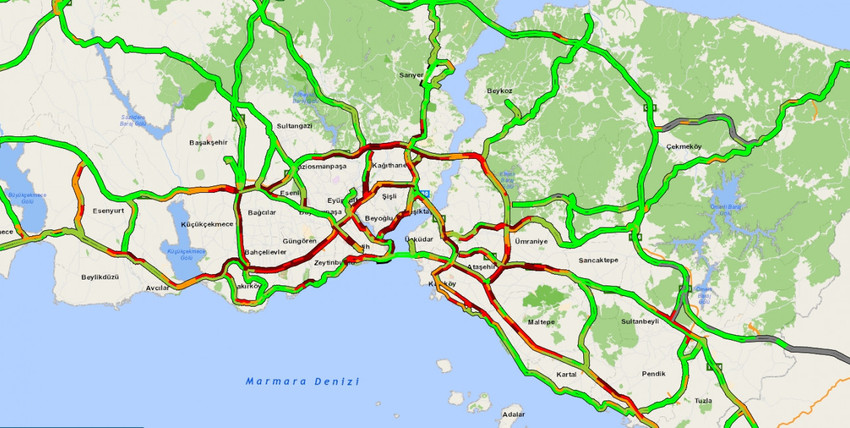 İstanbul'da yoğun trafik: Yüzde 70'e yükseldi - Resim : 1