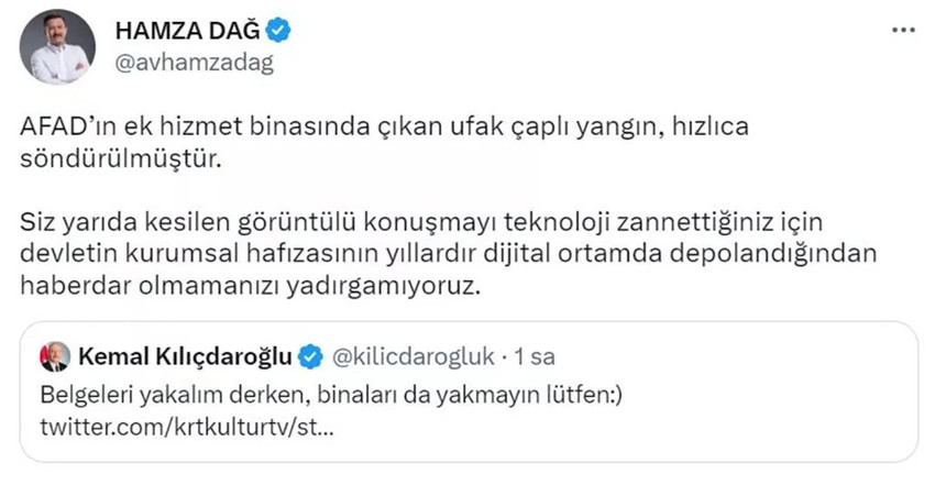 AK Parti'den Kılıçdaroğlu'na ''AFAD'' yanıtı - Resim : 1