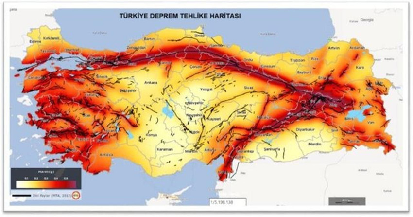 Türkiye deprem tehlike haritası: Hangi il ve ilçeler risk altında? - Resim: 2