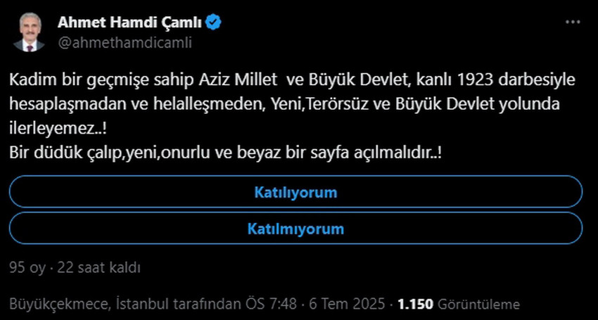 AK Partili eski milletvekili Ahmet Hamdi Çamlı 