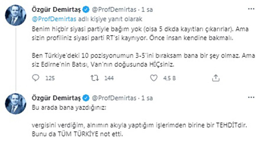 Prof. Dr. Demirtaş'tan Atilla Yayla'ya: ''Siyasal İslam’a yanlayan bir liboşsunuz'' - Resim : 3