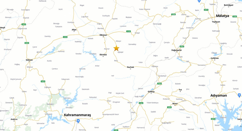 AFAD, Kahramanmaraş’ın Elbistan ilçesinde 4.7 büyüklükte deprem meydana geldiğini bildirdi. Deprem, Sivas ve Adana'da da hissedildi.