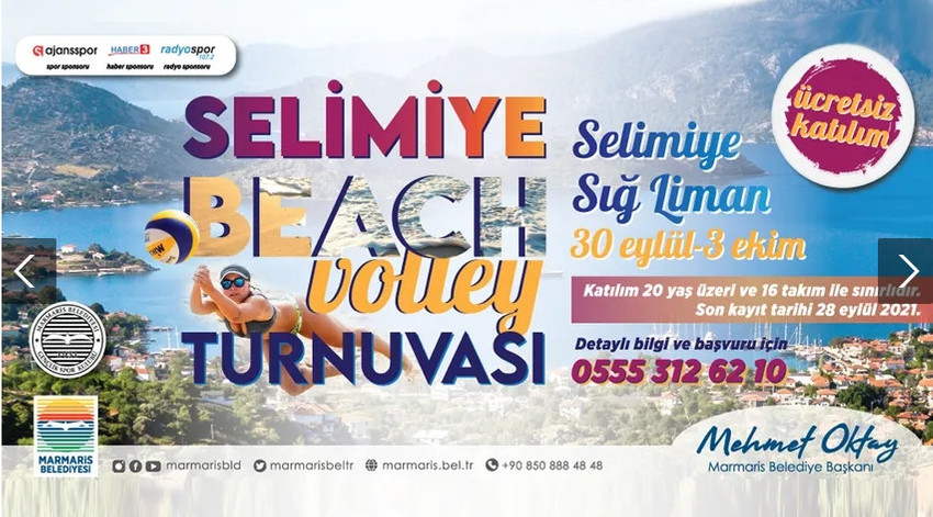 Selimiye’de plaj voleybolu heyecanı başlıyor - Resim : 1