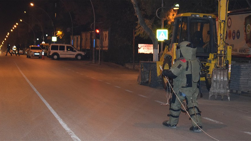 Komutanlık binası önünde bomba paniği