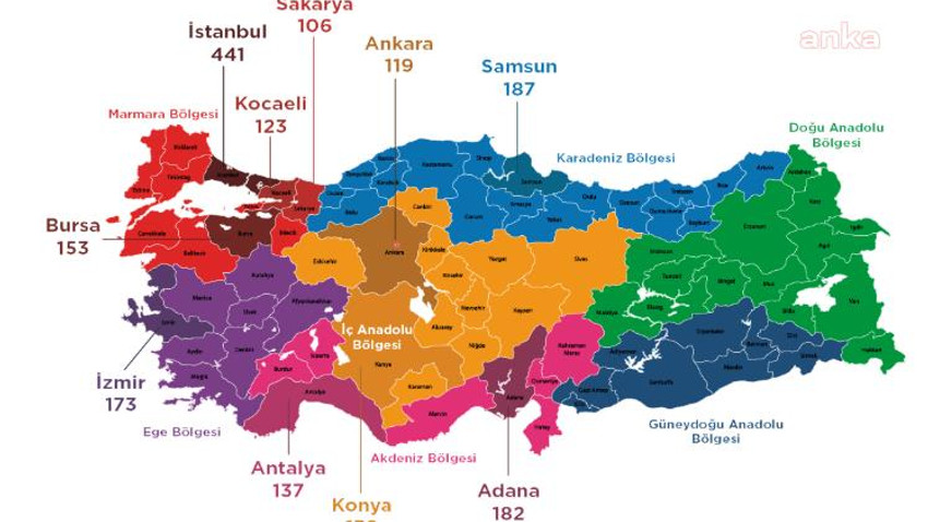 İşte Türkiye'nin şiddet haritası