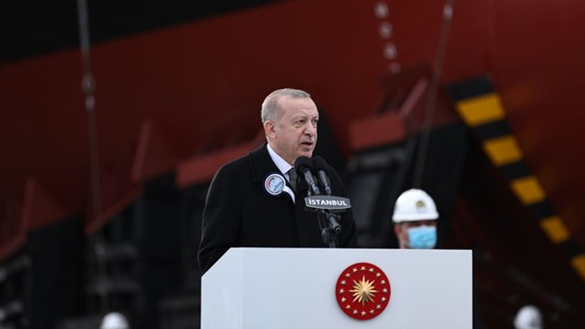 Cumhurbaşkanı Erdoğan: Kendi savaş gemisini yapabilen 10 ülke arasındayız