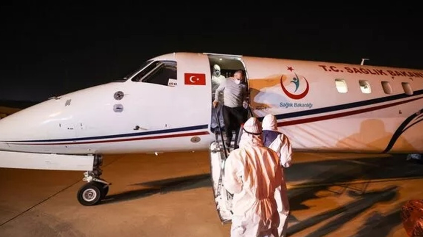 Tanzanya'dan ambulans uçakla Türkiye'ye getirildiler