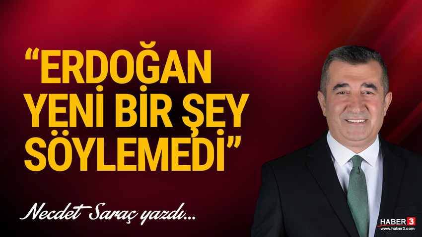 Erdoğan yeni bir şey söylemedi - Resim : 1