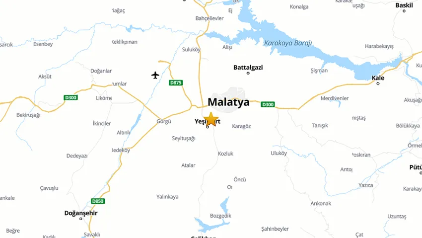 Malatya'da 5,6 büyüklüğünde büyük deprem