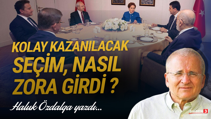 Haber3.com yazarı Haluk Özdalga yazdı: Kolay kazanılacak seçim nasıl zora girdi?