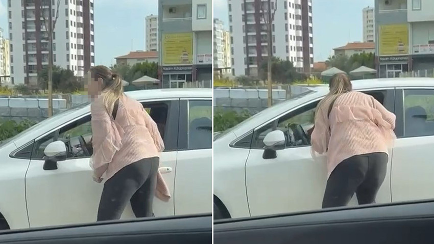 Adana'da Din Kültürü ve Ahlak Bilgisi Öğretmeni R.Ş. adlı kadın, trafikte ''yol verme'' nedeniyle tartıştığı kadın sürücüyü çocuğun gözü önünde yumrukladı. O anlar cep telefonu kamerasına yansıdı.