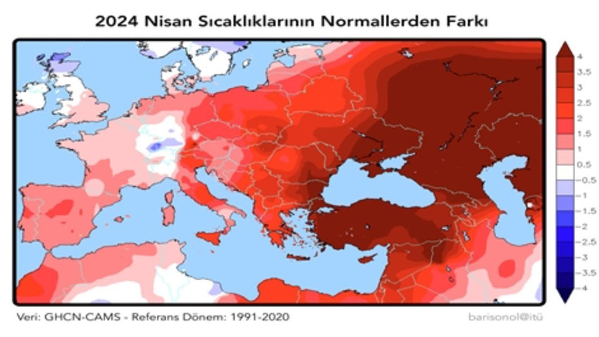 Avrupa Orta Vadeli Hava Tahminleri Merkezi (ECMWF) tahminlerini değerlendiren Prof. Dr. Barış Önol, yaz mevsiminin çok sıcak geçeceğini söyledi. 