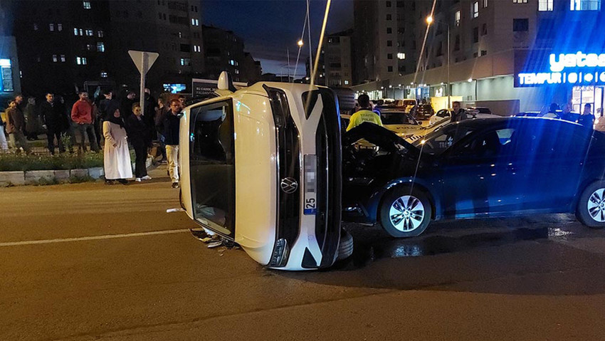 Erzurum'da trafik kazası: 6 yaralı - Resim : 1