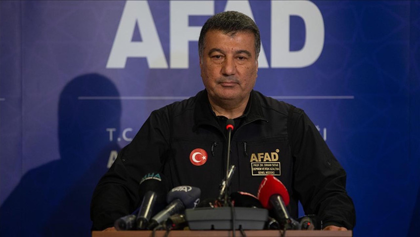 AFAD Deprem ve Risk Azaltma Genel Müdürü Prof. Dr. Orhan Tatar,