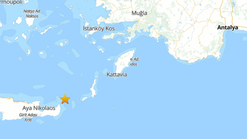 AFAD, Muğla'nın Datça ilçesi açıklarında 4.5 büyüklüğünde bir deprem meydana geldiğini duyurdu. 