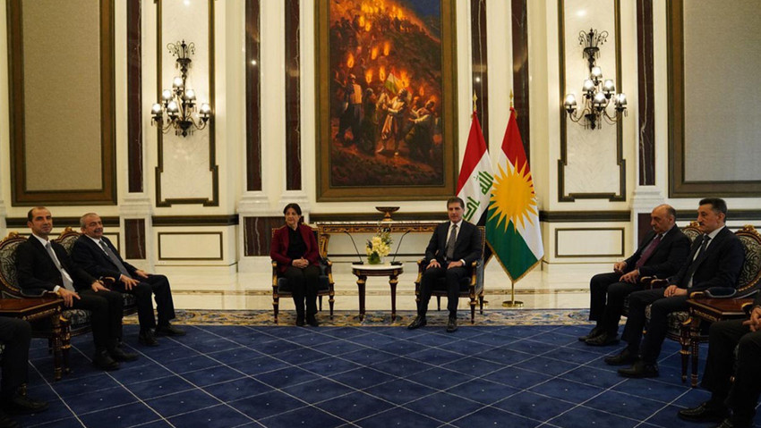 DEM Parti İmralı heyeti, IKBY Başkanı Neçirvan Barzani ile bir araya geldi. 