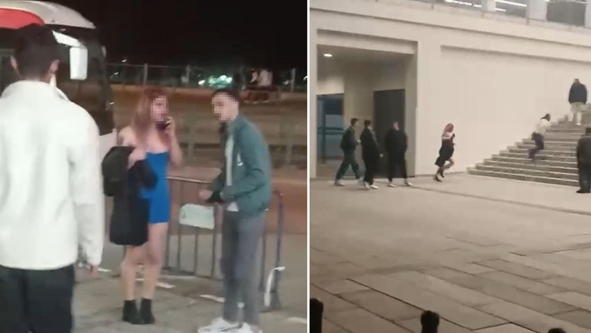 Bursa'da M.C., kendisinden sigara isteyince olumsuz yanıt verdiği 2 kişinin saldırısına uğradı. O anlar cep telefonu kamerasına yansıdı.