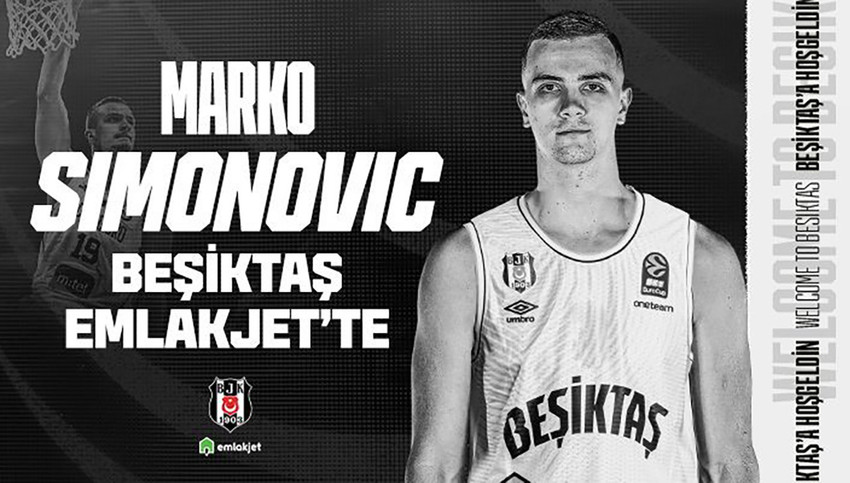 Beşiktaş Erkek Basketbol Takımı, 24 yaşındaki Karadağlı basketbolcu Marko Simonovic'i kadrosuna kattı.