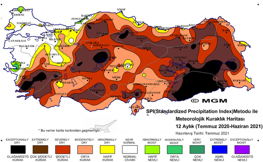Meteoroloji'nin kuraklık haritası korkuttu - Resim : 3