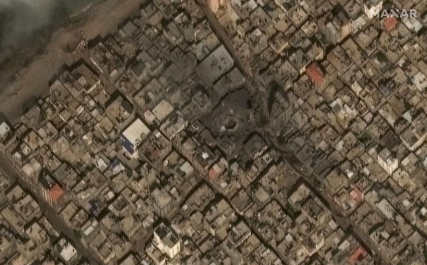 Gazze'deki yıkım uydudan böyle görüntülendi - Resim: 4