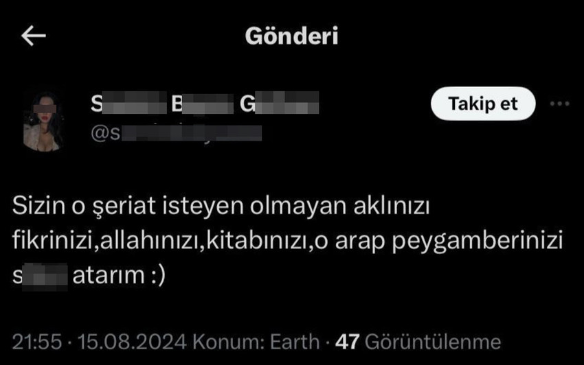 Sivas’ta Peygamber Efendimize hakaret ettiği gerekçesiyle 5 ay önce tutuklanarak cezaevine konulan ve fuhuş, uyuşturucu gibi 29 ayrı suçtan kaydı bulunan kadın, yargılandığı davada 10 ay hapis cezasına çarptırıldı.