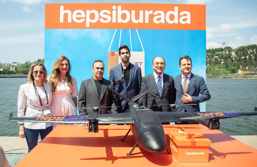 Türkiye'nin e-ticaret devi Hepsiburada, drone ile teslimat yapmaya hazırlanıyor.