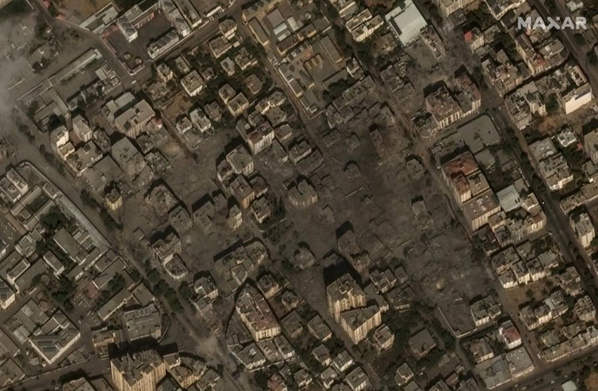 Gazze'deki yıkım uydudan böyle görüntülendi - Resim: 7