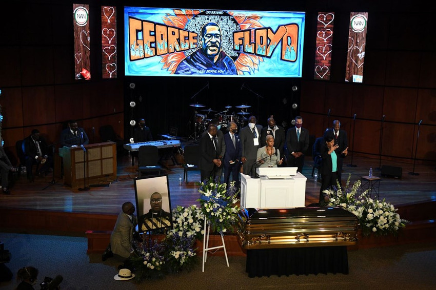 George Floyd'un cenazesinde 8 dakika 46 saniye saygı duruşu - Resim: 4