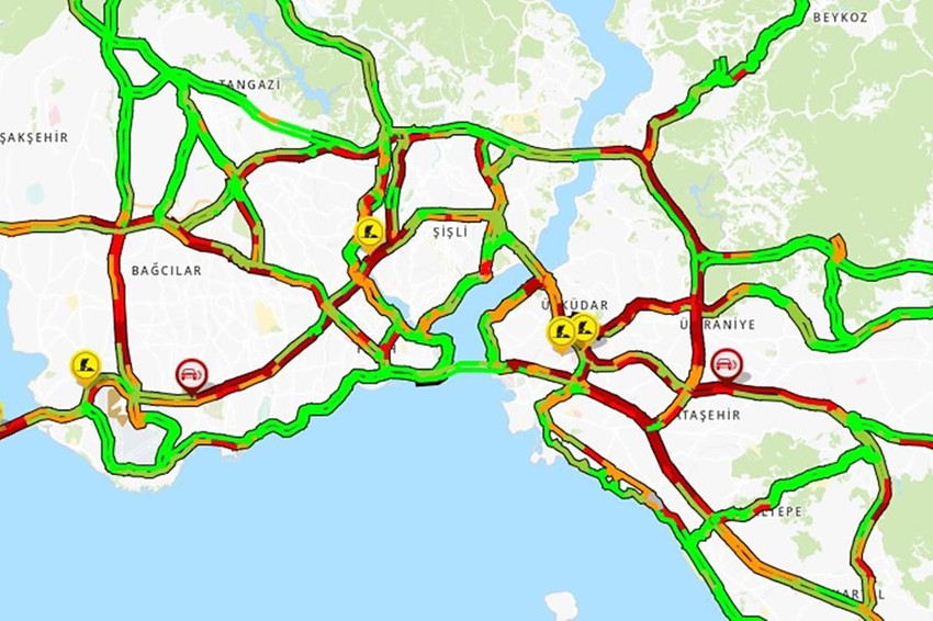 İstanbul'da trafik çilesi! - Resim : 1