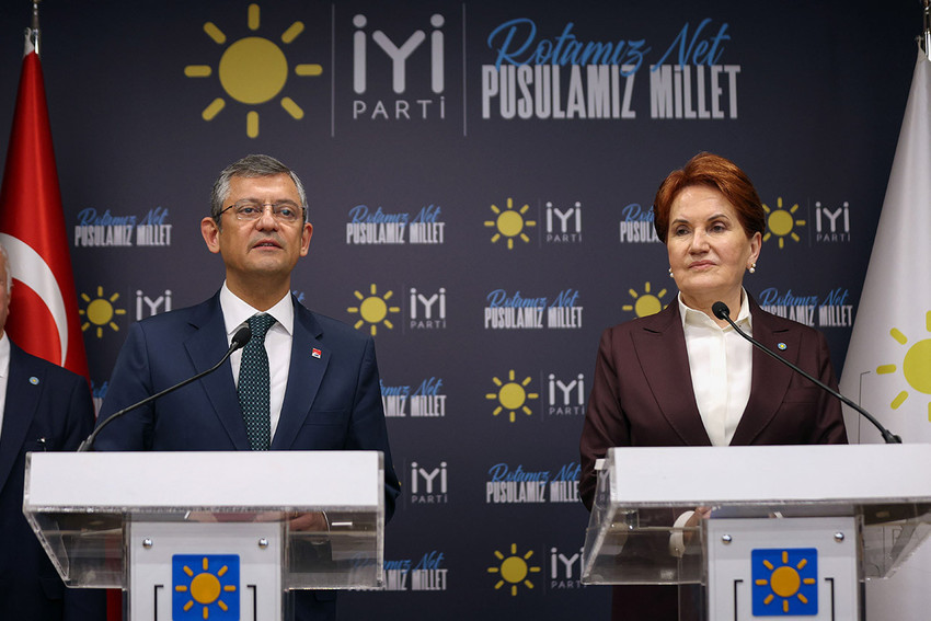 CHP Genel Başkanı Özgür ve İYİ Parti Genel Başkanı Meral Akşener