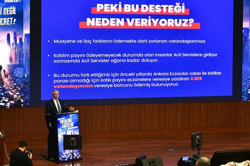 Ankara Büyükşehir Belediye Başkanı Mansur Yavaş, Türkiye’deki belediyelerde bir ilk olma özelliği taşıyan ‘Asgari Ücret Destek Programı’nı duyurdu. Paket kapsamında asgari ücretliler de nakit desteği, doğalgaz desteği, protein desteği, kırtasiye desteği, kantin desteği, ulaşım desteği, ekmek desteği, süt desteği ve su indirimi gibi sosyal desteklerden yararlanabilecek. Ayrıca, vatandaşların muayene ve ilaç katılım payları da başvurmaları hâlinde ABB tarafından ödenecek.
