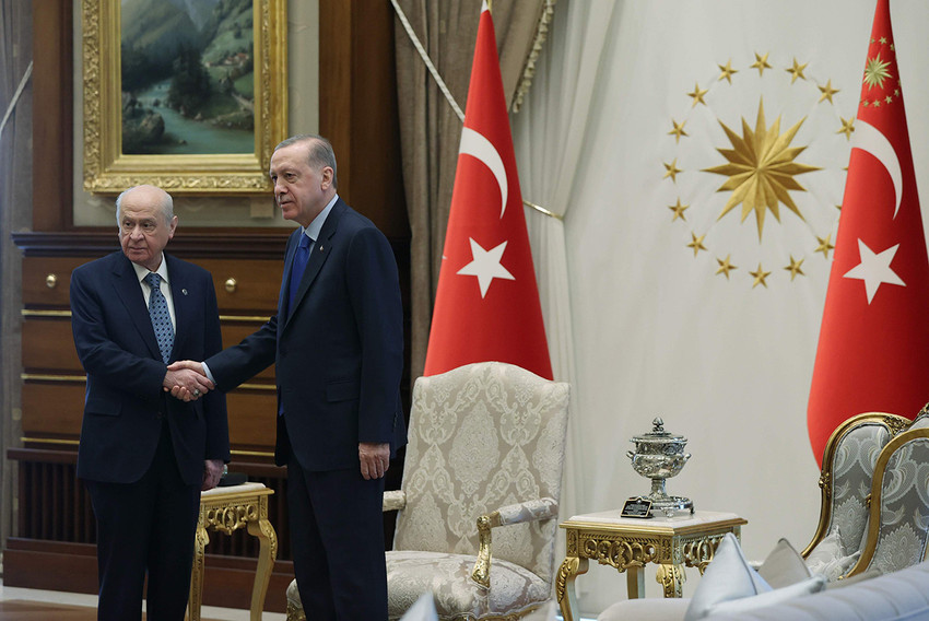 erdoğan bahçeli görüşmesinden fotoğraflar