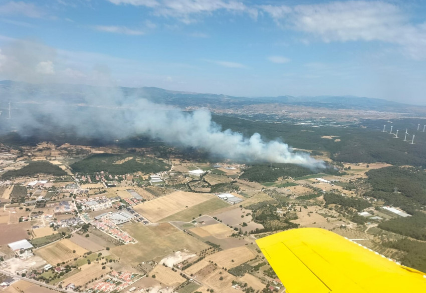 İzmir ve Manisa'da orman yangını - Resim : 1