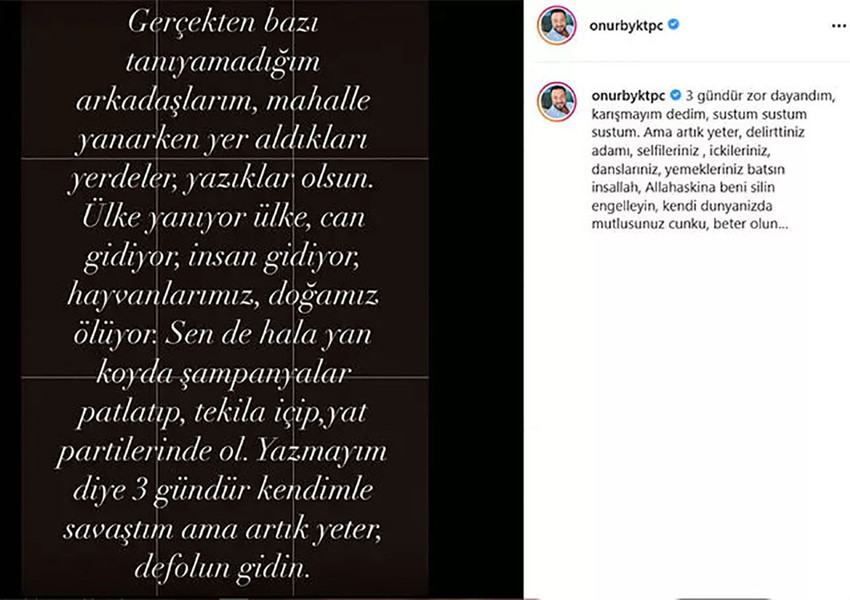 Orman yangınları sürerken.... ''Yeter artık defolun gidin!'' - Resim : 1