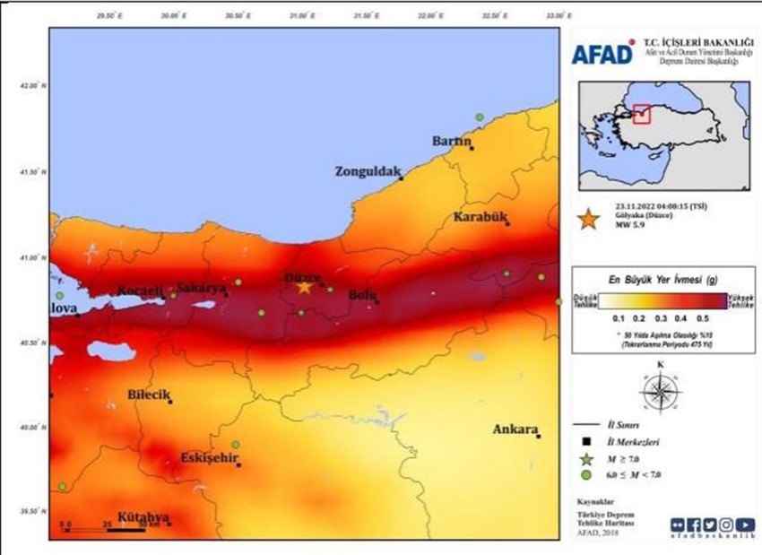 AFAD'dan Düzce depremi için ilk rapor - Resim : 1