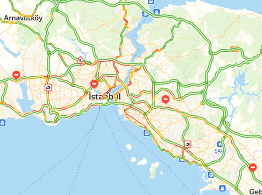 Yola çıkacaklar dikkat! İşte İstanbul trafiğinde son durum - Resim : 1
