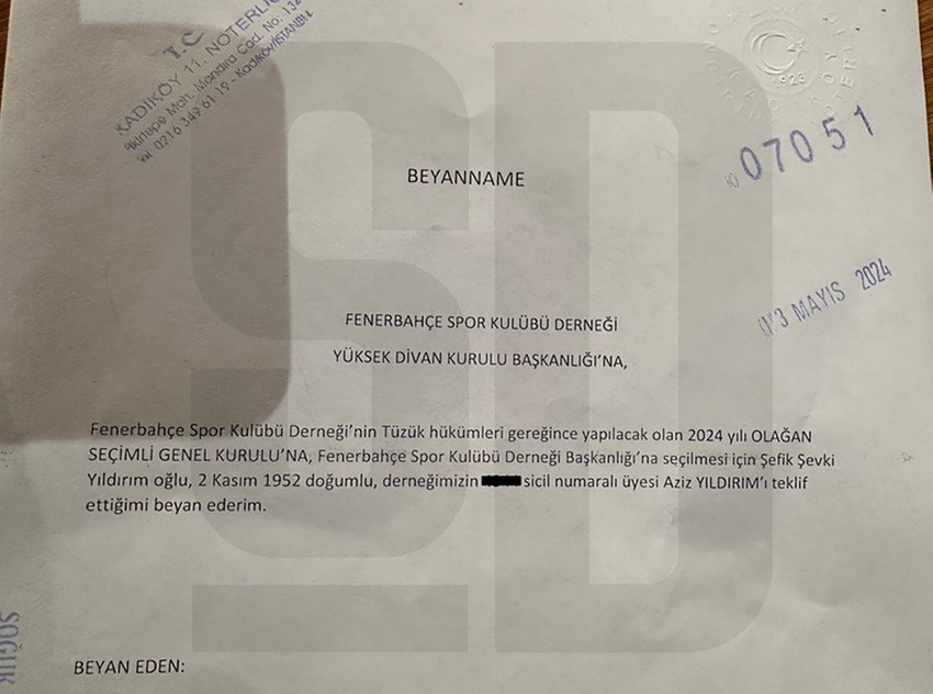 Fenerbahçe'de Aziz Yıldırım için imza toplanıyor - Resim : 1