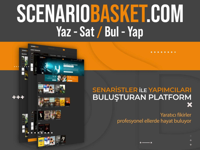 Dünyada ilk! Senarist ve yapımcıları buluşturan platform: scenariobasket.com açıldı - Resim : 1