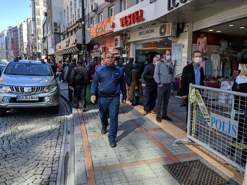 Rize'de cadde ve sokaklarda korkutan hareketlilik - Resim: 2