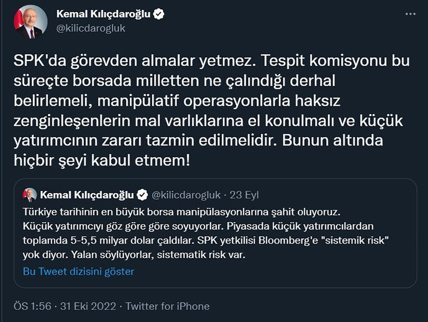 SPK'da iki ismin görevden alınmasına Kılıçdaroğlu'ndan yorum - Resim : 1