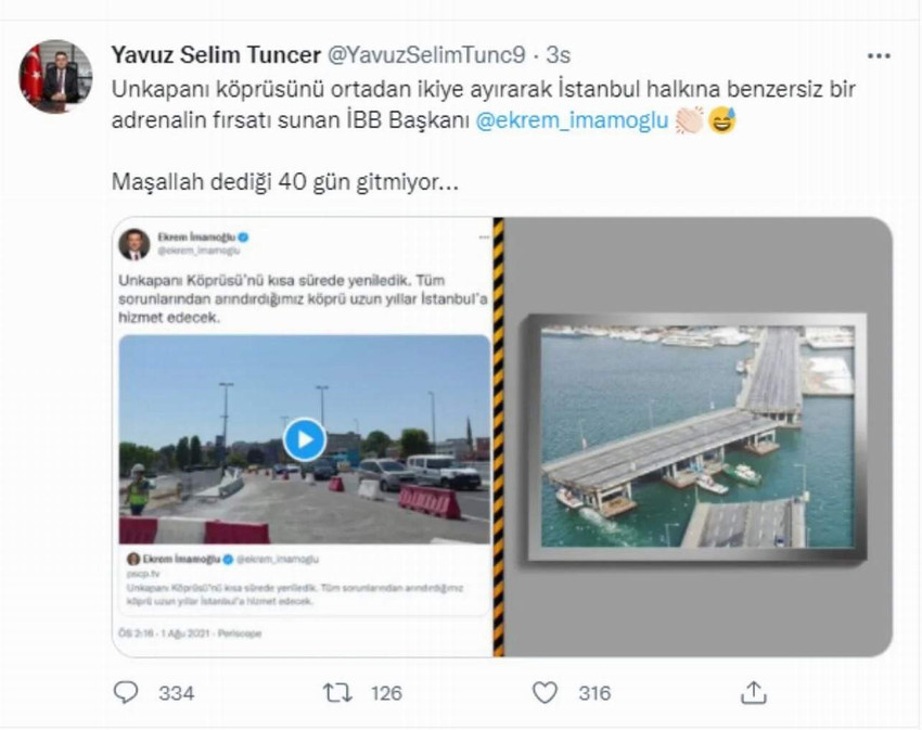 ak parti yavuz selim tuncer paylaşım tweet