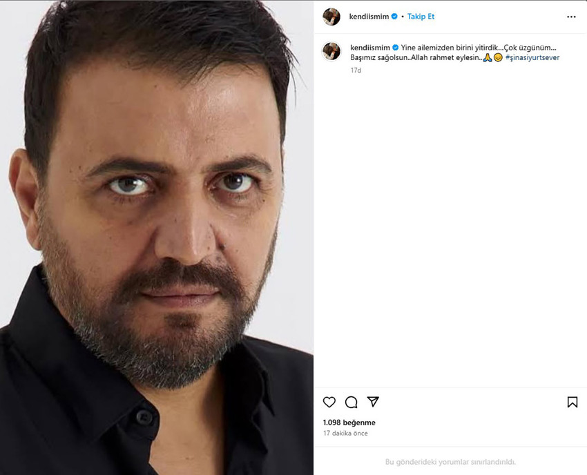 Ünlü oyuncu Şinasi Yurtsever hayatını kaybetti - Resim : 1