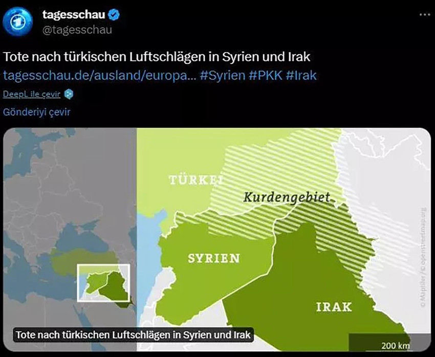 Alman gazeteden skandal Türkiye haritası - Resim : 1