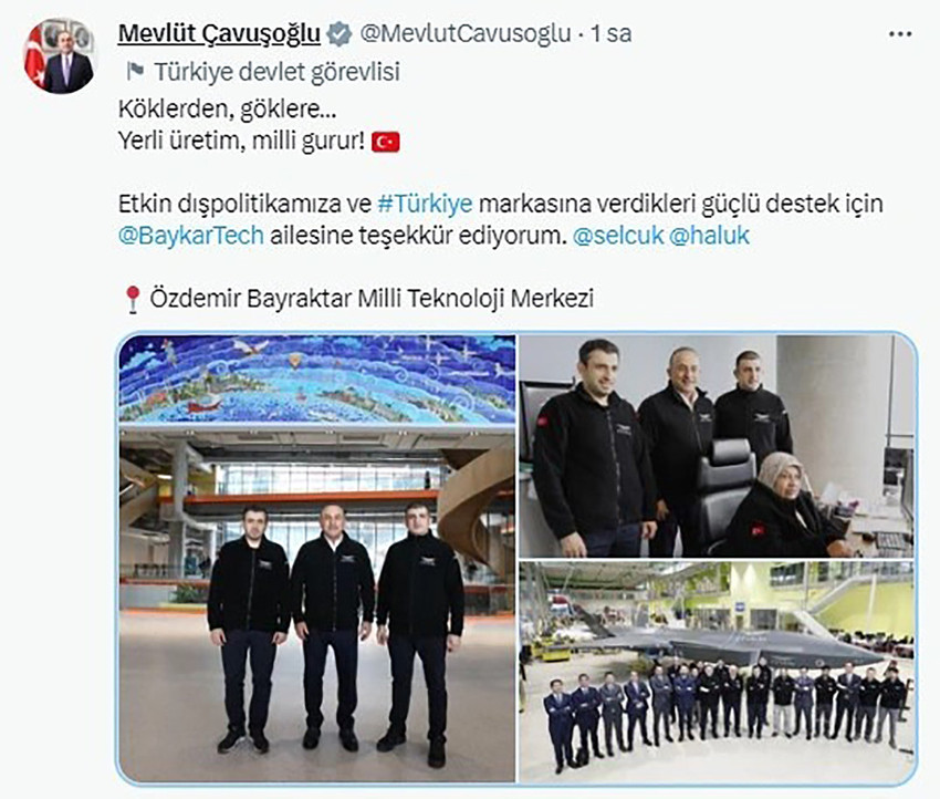 Dışişleri Bakanı Mevlüt Çavuşoğlu, BAYKAR’ı ziyaret etti - Resim : 1