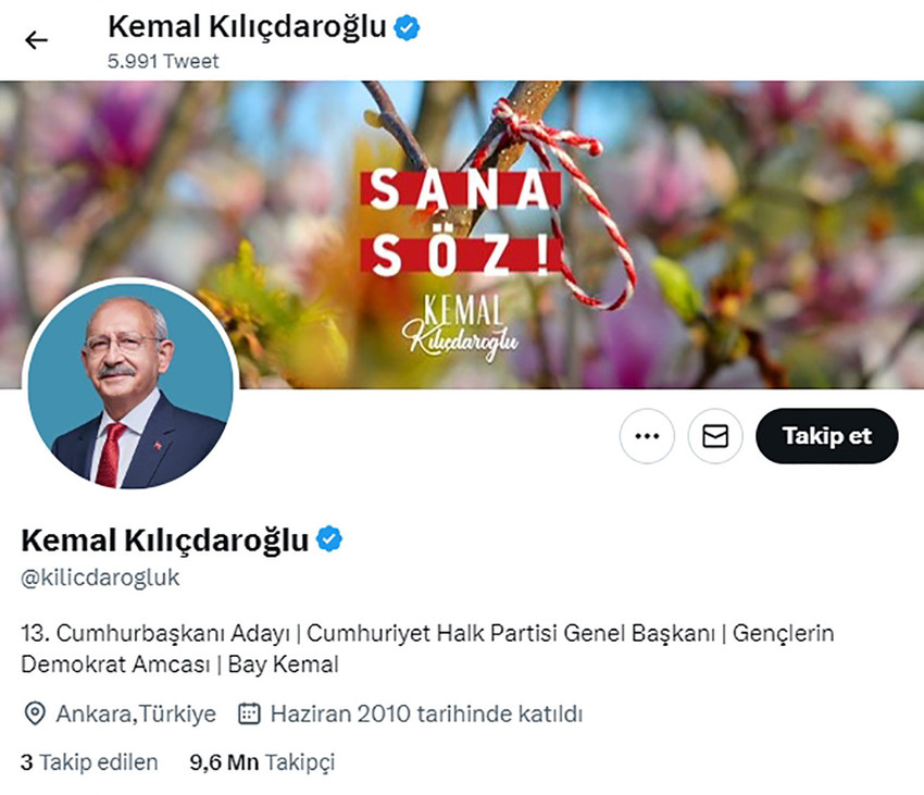 Kılıçdaroğlu Twitter'da kapak fotoğrafını değiştirdi - Resim : 1