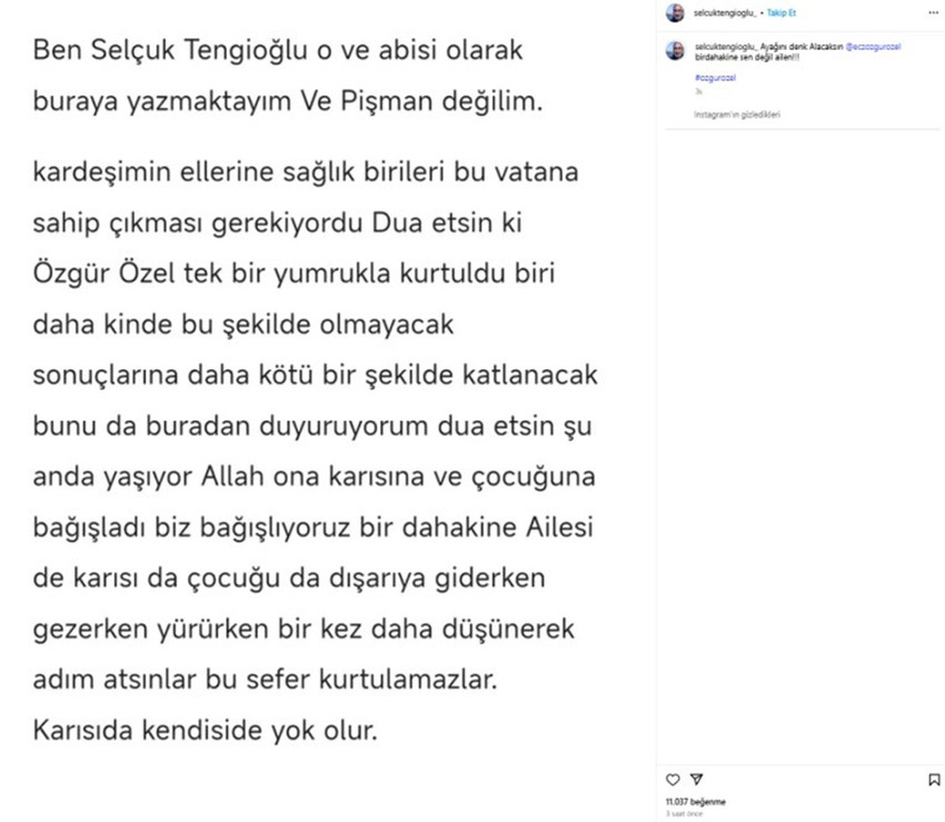 Dün İstanbul'da saldırıya uğrayan CHP lideri Özgür Özel için bu sefer de sosyal medya üzerinden kızı İpek Özel'in ev adresi de paylaşılarak 