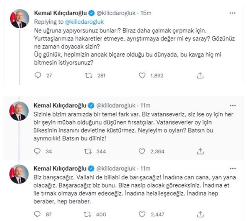 Kılıçdaroğlu aleyhindeki afişin karşısında poz verdi - Resim : 2
