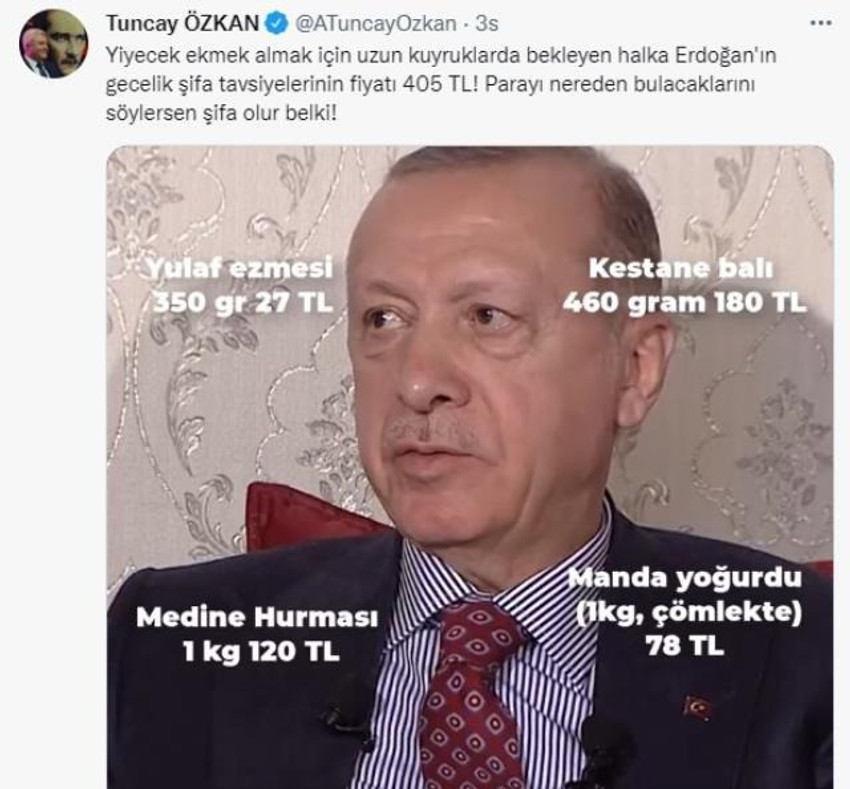 Erdoğan'ın şifa reçetesinin maliyeti ortaya çıktı - Resim : 1