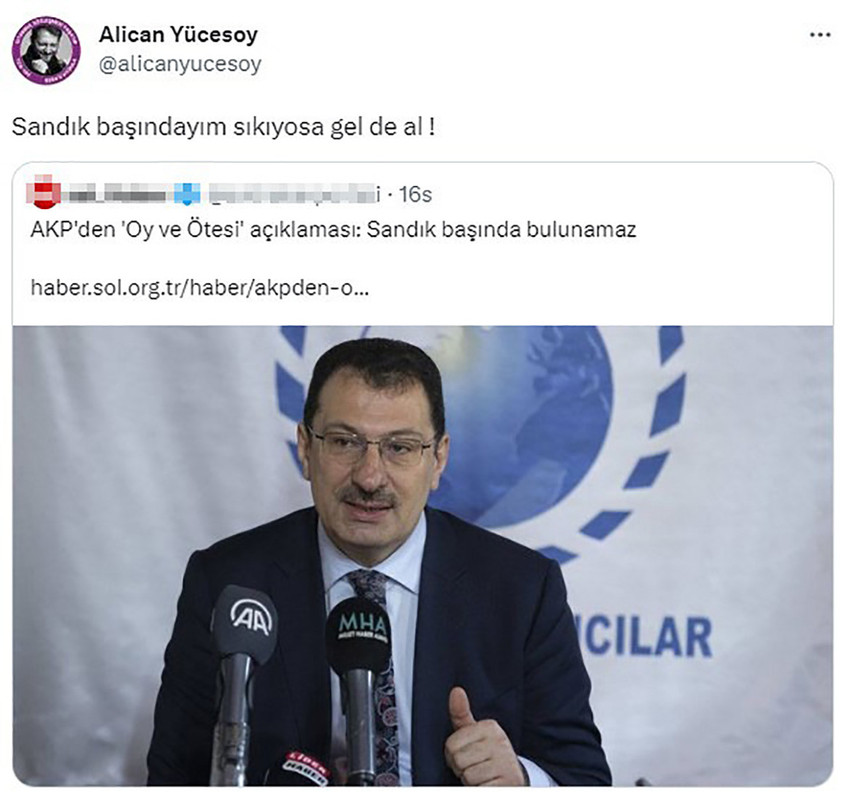 Oyuncu Alican Yücesoy'dan AK Partili Yavuz'a sert tepki: ''Sıkıyorsa gel'' - Resim : 1