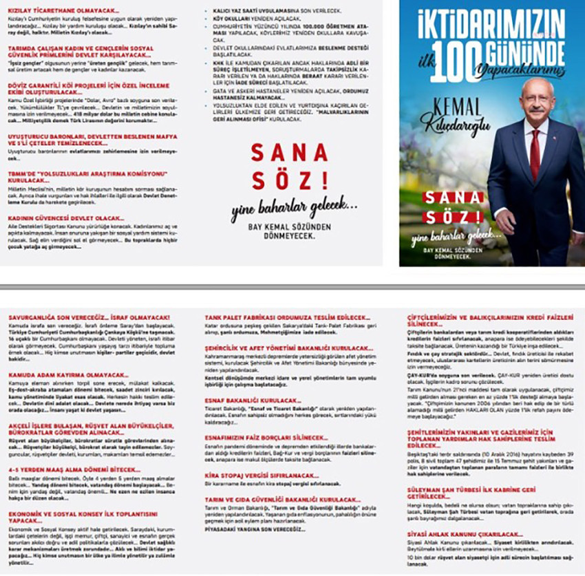 Kılıçdaroğlu 100 günlük eylem planını madde madde açıkladı - Resim : 1